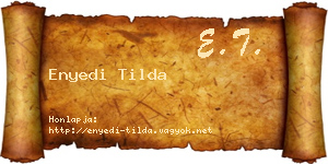 Enyedi Tilda névjegykártya